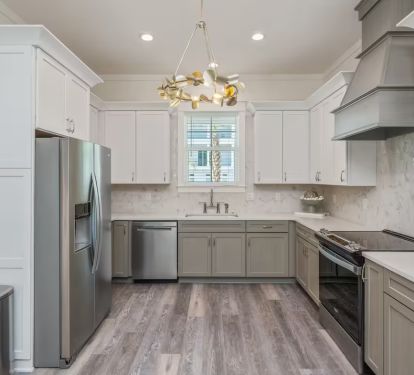 State of the art stainless steel appliances