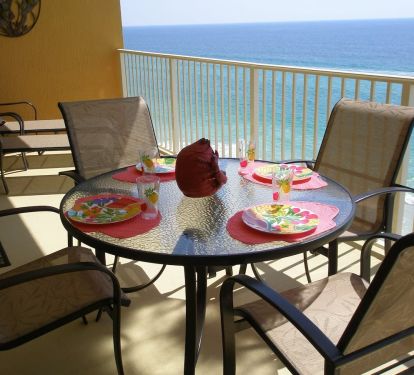 Enjoy a meal and relax on the balcony while observing God's beautiful creation.
