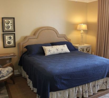 Master bedroom with king sized Serta Perfect Sleeper mattress