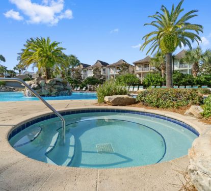 Large hot tub