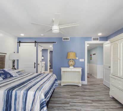 Master bedroom with king bed