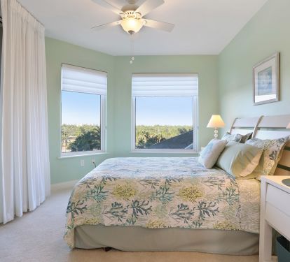 Second Bedroom with Queen Bed and TV