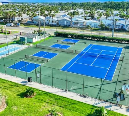 Tennis and Pickle Ball Courts as well as shuffleboard.