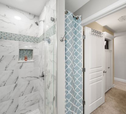 Secondary walk-in shower