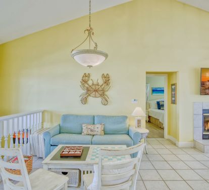 Game table with Master Bedroom in background