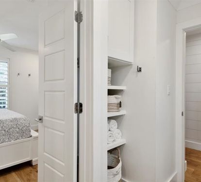Bathroom can be entered from Bedroom or Hall