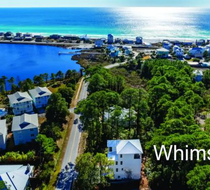 Whimsy-2 conveniently located less than 1/3 mile from 30A's best beaches...that's less than 90 seconds using Whimsy's free golf cart.