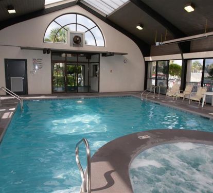 Indoor pool and hot tub