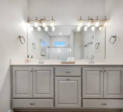Master Bathroom with Double Sinks