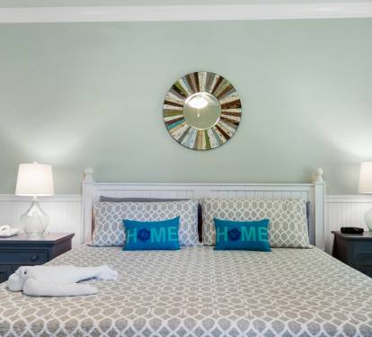 Master King bed down stairs
