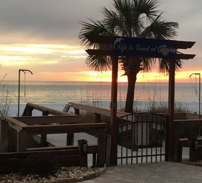 Life is good at the Commodore beach access. 