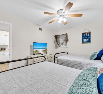Bedroom 2 with 43 inch SMART TV!