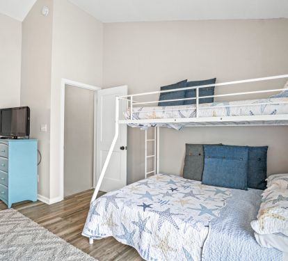 Full bunk beds with trundle