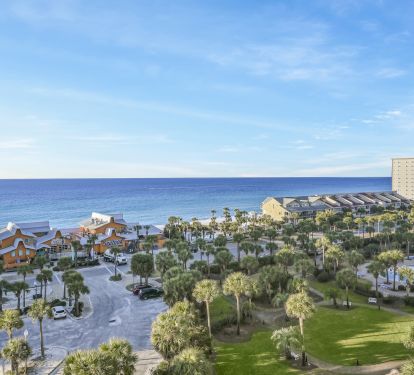 Short walk to the beach through 8 acres of lush landscaping