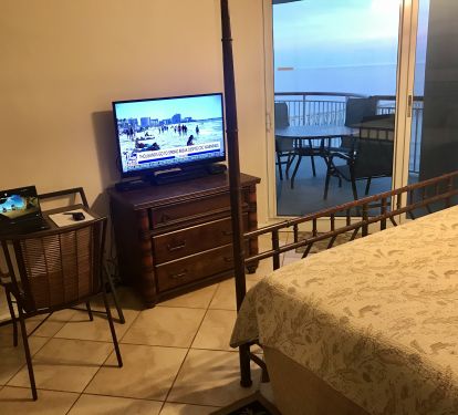 View From Penthouse Master Bedroom.  Desk is available if needed to do some work