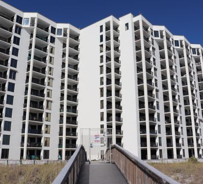 View of Navarre Towers from the Boardwalk