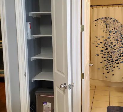 Easily accessible pantry.