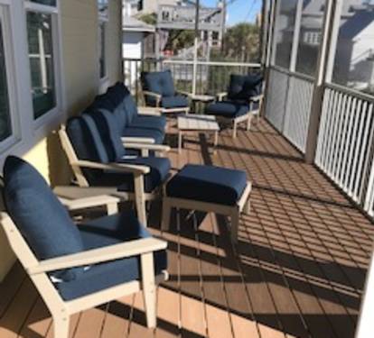 2nd floor screened porch looking at the ocean!