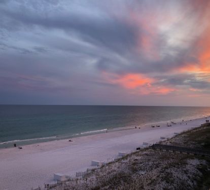  Sunsets are always spectacular from the private covered balcony 