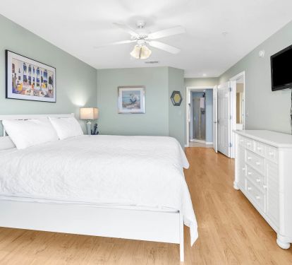 King bed + Walk-in closet in the Master suite