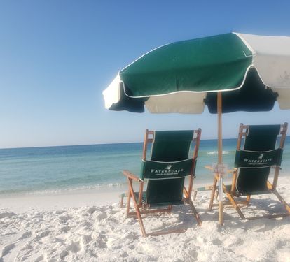 Included beach service, two chairs and umbrella (in season)