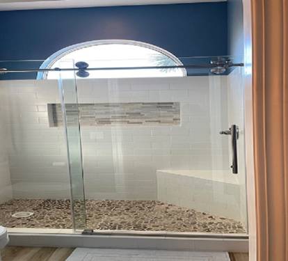 Large walk in shower!