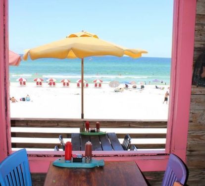 Pompano Joe's is just a 2 minute walk and the view is incredible.