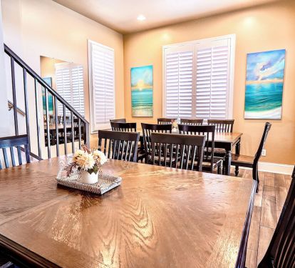 Dining area on the second floor