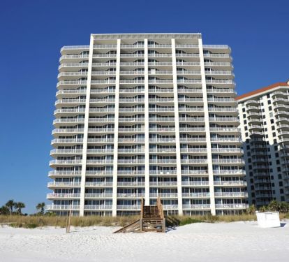 view from ocean-all units face beach &amp; look down at the pool -there's the beach
