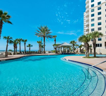 Pools Galore!  30 Foot Round Heated Pool.  6000 Sq. Ft. Main Pool.  Hot Tub.