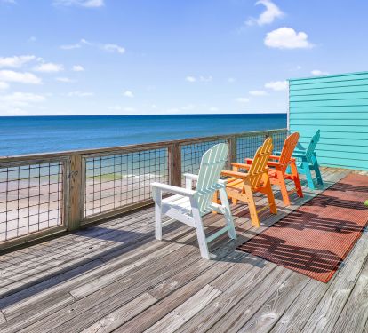 Front Deck w/Expansive Beach and Gulf Views