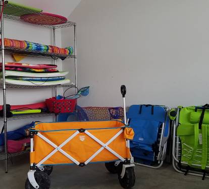 Beach Chairs, toys, wagon, etc. for guests
