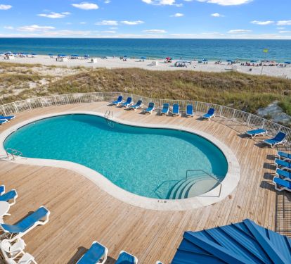 Pool directly below your balcony