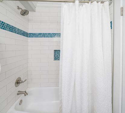 Second full bath with tub / tile shower combo.