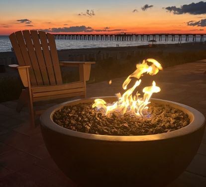 New firepits elevate the evening sunsets 