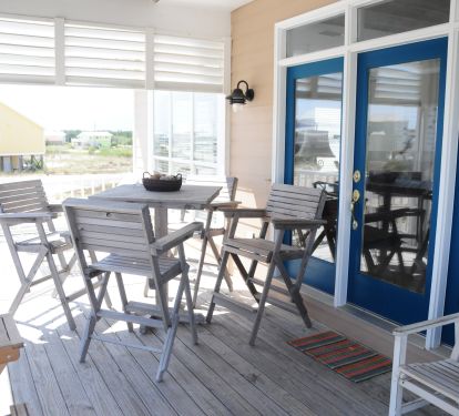 Table and chairs for outdoor meals