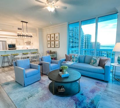 Living Room with Perdido Pass View
