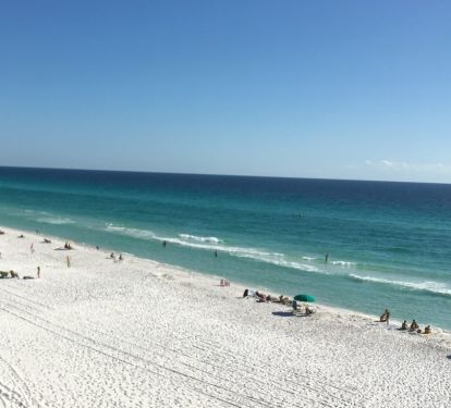 Beautiful shore of Miramar Beach