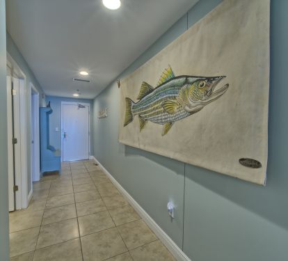 Hall tree for storage and rack for beach towels!