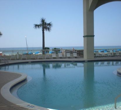 Beachside pool