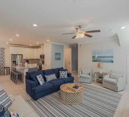 Open Concept Living Area with SmartTV