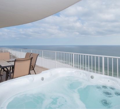 Soak the day away in your PRIVATE hot tub!