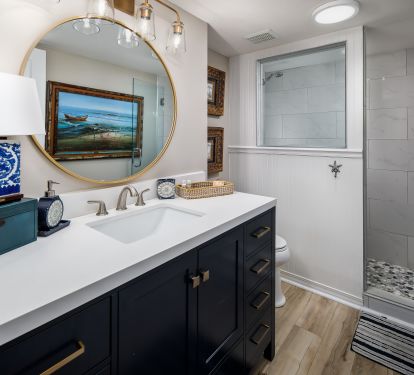 Walk-in master shower
