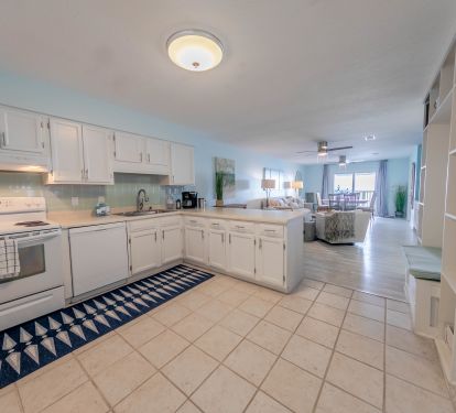 Fully stocked kitchen