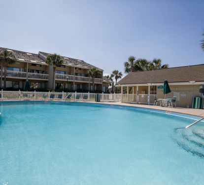 Lakefront pool