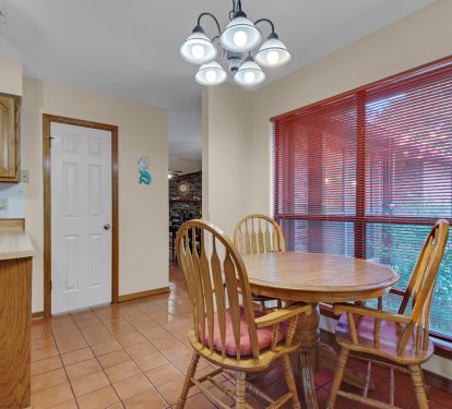 Small Bistro table for early morning risers to enjoy coffee
