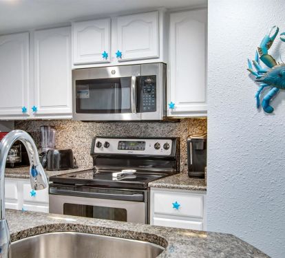 Fully stocked kitchen