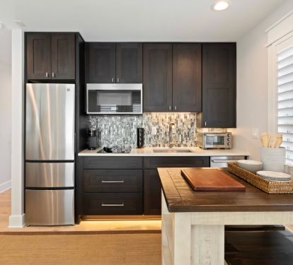 Fully stocked kitchen
