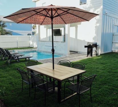 Private backyard