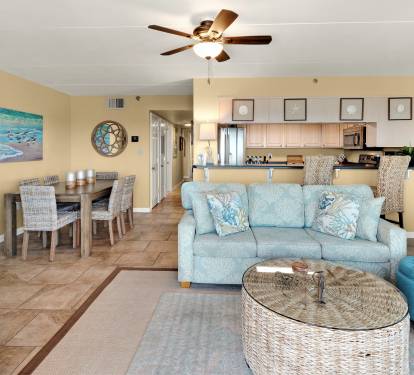 Open living space keeps everyone together and eveyone has a great view.